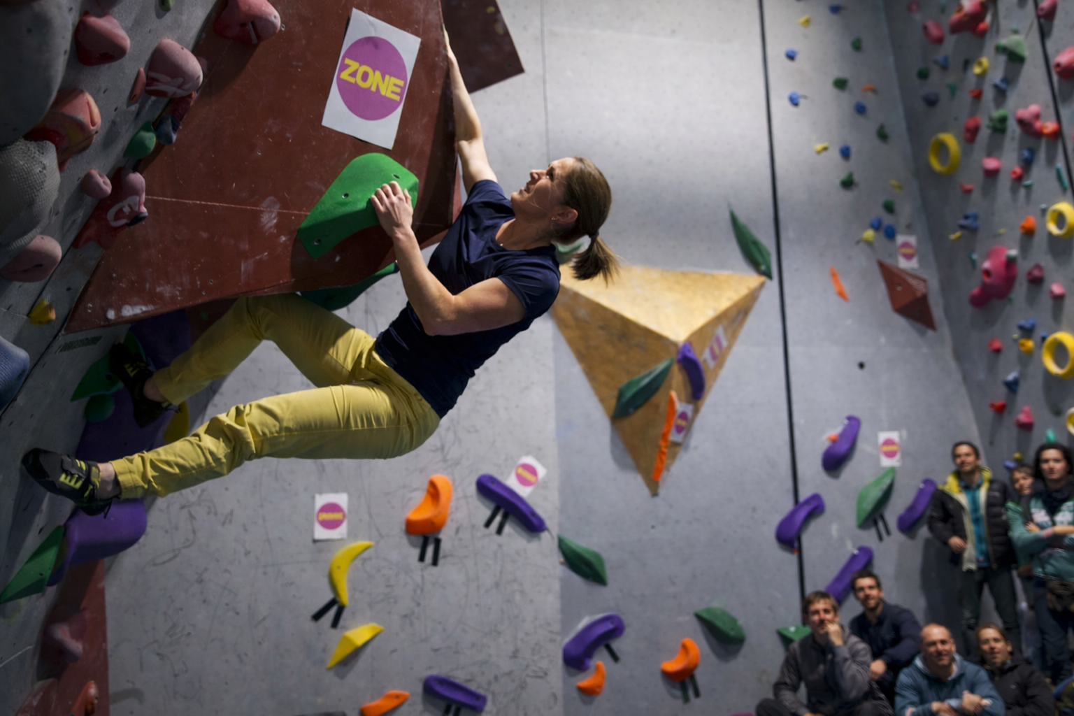 Escaladora en La Fusteria